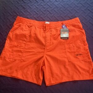 Heybo Shorts 3XL‎ Mens NWT Bay Short Orange 100% Nylon Outdoor